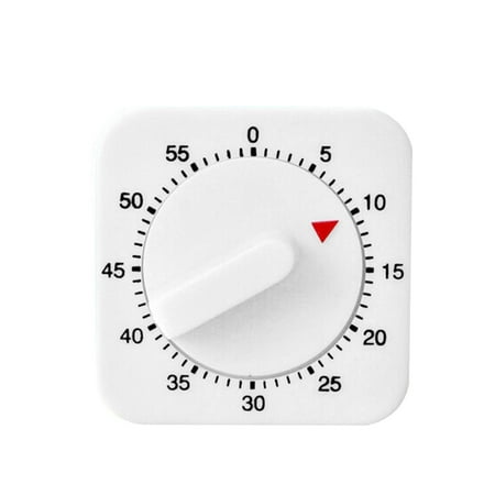 

Square Kitchen Timer Household Loud Sound Reminder Mechanical Student Alarm Clock Time Manager