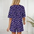 thumbnail image 3 of Maean Women Pajamas Set 2 Piece Pjs Shorts Short Sleeve Tops Sleepwear Loungewear Loose Comfortable Sets, 3 of 7
