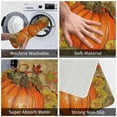thumbnail image 5 of Thanksgiving Day Pumpkin Harvest Doormat Modern Bedroom Kitchen Floor Mat Balcony Rug Door Mat Flowers Leaves Anti-slip Bath Mat, 5 of 6