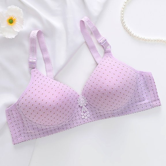 BILIKEYU Women's Thin Breathable Wrinkle Comfortable Bras, Bras for Women, Womens Underwear, Seamless Underwear for Women