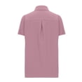 thumbnail image 4 of Womens Button Down Shirts Cotton Linen Long Sleeve Dress Shirts Casual Summer Tops Work Blouses with Pockets, 4 of 5