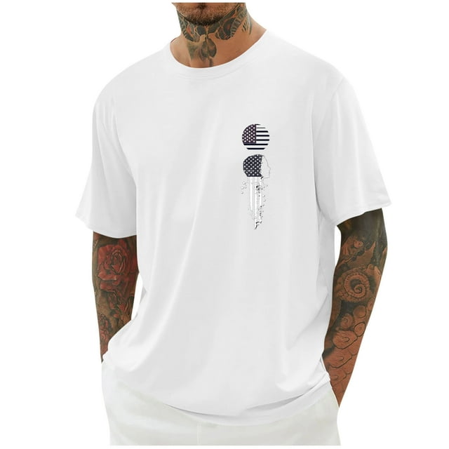 Tops para hombre, blusas y camisas de cuello redondo y manga corta para hombre, blusas casuales de cuello redondo con estampado de moda para hombre, blusas de cuello redondo y manga corta, camisas par