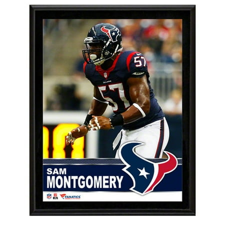 NFL - Sam Montgomery Houston Texans Sublimated 10x13 Plaque