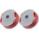 thumbnail image 1 of Línea de bobina, bobinas de nailon de alimentación automática doble estándar, compatibles con Flymo Contour Xt/500e/500 Xt/multi Trimbrower Trim/mini Trim (4 piezas), 1 of 2