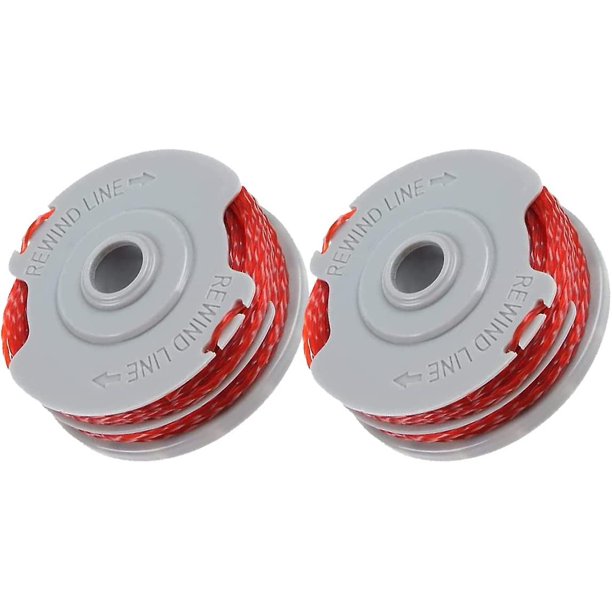 Línea de bobina, bobinas de nailon de alimentación automática doble estándar, compatibles con Flymo Contour Xt/500e/500 Xt/multi Trimbrower Trim/mini Trim (4 piezas)