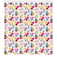 thumbnail image 3 of Ambesonne Floral Shower Curtain, Faces Dots and Circles, 69"Wx84"L, Multicolor, 3 of 3