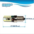 thumbnail image 5 of HQRP E14 Base 64 SMD3014 LED Bulb AC 110V Cool White for microwave / refrigerator lights, 5 of 6