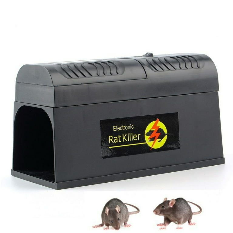 High Voltage Electric Rat Trap Killer Bait Station Box, Outdoor Indoor Electronic  Mouse Trap Mouse Killer, Rodent Zapper Mice Traps Rat Repellent Rodent  Killer Vole Killer Chipmunk Trap 