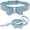 Blue with Leash, variant on Rhinestone Bowtie Small Dog Collar, Diamond Puppy Collars Bow Crystal Bling Jeweled Glitter Female Pets Adjustable Collar, for Small Medium Dogs & Cats