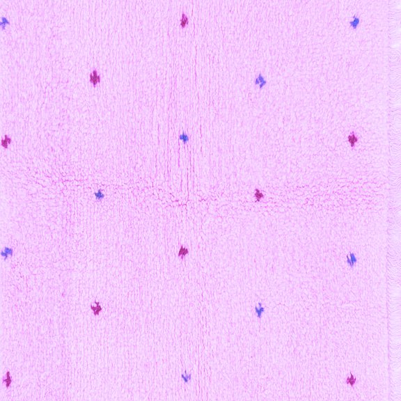 Ahgly Company Indoor Square Solid Purple Modern Area Rugs, 3' Square