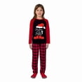thumbnail image 3 of LuLiaMenton Christmas Pajamas, Santa Hat Print, Red Plaid Matching PJs, Plus Sizes, Men M, 3 of 6