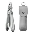 thumbnail image 1 of Splash Proof 180° Wide Bevel Stainless Steel Nail Clippers One Touch Locking Fingernail Toenail Cutter for Thick Nails Easy Grip, 1 of 4