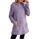 thumbnail image 5 of Top de encaje color crema,Blusa de manga larga con capucha para mujer, cárdigan de punto holgado, tejido de poliéster, bolsillos, prenda cálida de invierno para el hogar, sopatenor, 5 of 9