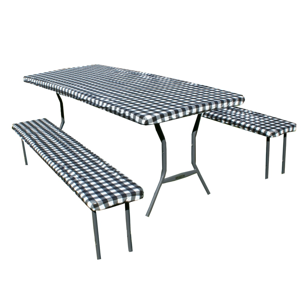 Rally Home Goods Outdoor Vinyl Tablecloth Rectangular Fitted Cover