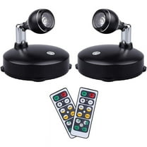 Wireless Spotlight Indoor,Battery Operated Accent Lights Art Lights for Paintings,LED Wall Light with Remote (2 Pack, B)
