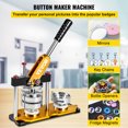 thumbnail image 2 of VEVORbrand Button Maker 75 Mm Rotate Button Maker 3 Inch Badge Maker Punch Press Machine With 100 Sets Circle Button Parts For Friends Children Diy Gifts, 2 of 9