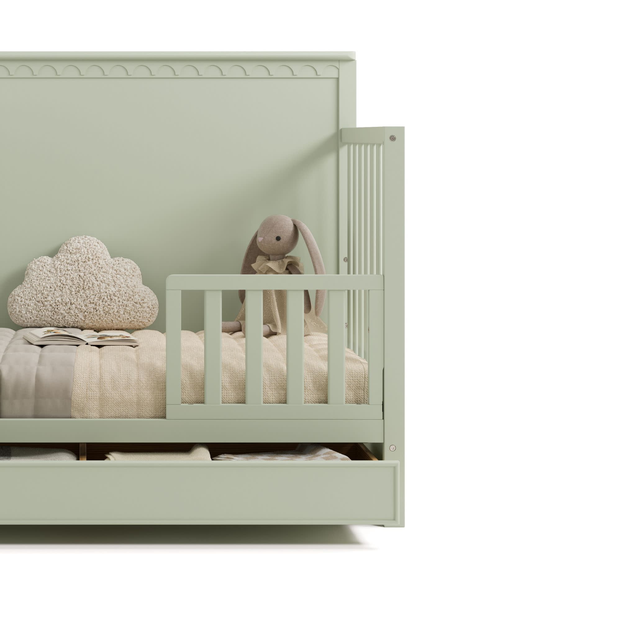 Graco Universal Toddler Guardrail (Slats) - Sage