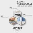 thumbnail image 4 of Mistaha Smart Home Temperature Controller Switch for Water/Gas Boiler and Floor Heating Systems - Tuya ZigBee Protocol, White, Requires ZigBee Gateway - Energy Saving, Temperature Adjustment, Easy, 4 of 6