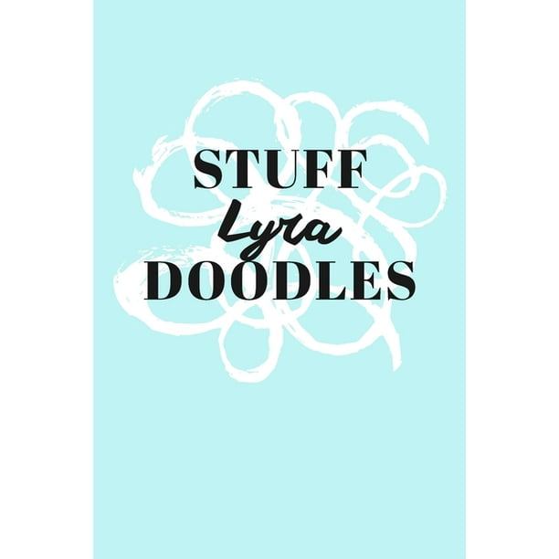 Stuff Lyra  Doodles Personalized Teal Doodle Sketchbook  