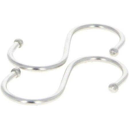 

Happon 6 Pack 3.15 S Shaped Hooks Heavy Duty Stainless Steel Hanging Hooks for Kitchen Bathroom Garden Silver