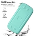 thumbnail image 3 of Mosiso Case for Nintendo Switch Lite (July 2019 Released 5.5 Inch), Waterproof Protective Game Travel Carrying Case Organizer Storage EVA Hard Shell Cover with 8 Game Cartridges, Mint Green, 3 of 7