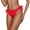 Red, variant on Women's Swim Bottom High Waist Retro Basic Full Coverage Bikini Tankini Swimsuit Briefs