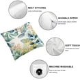 thumbnail image 4 of Nawypu Spring Leaf Pillow Covers Set of 2 Eucalyptus Leaf Green Gold Leaf Seasonal Decorative Indoor Throw Pillow Covers Cushion Cover for Home Decor Bedroom Living Room Couch Sofa Bed, 4 of 6