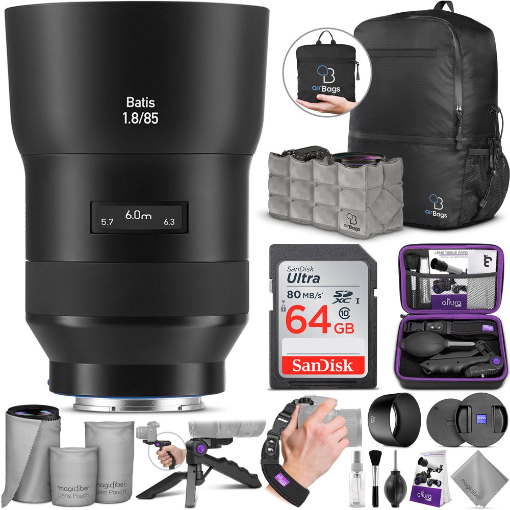 ZEISS Batis 85mm f/1.8 Lens for Sony E Mount w/Advanced Photo and