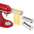 thumbnail image 2 of Nevku - Juego de accesorios para hacer pasta para todos los batidores de soporte KitchenAid, incluyendo rodillo de hoja de pasta, cortador de espaguetis, cortador de fettuccine, 2 of 5