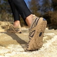 thumbnail image 4 of lnmuld Men Women Barefoot Shoes, Breathable Mesh Shoes for Water Yoga Fitness Hiking Color:Khaki,Size:5.5, 4 of 6