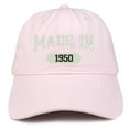 thumbnail image 1 of Trendy Apparel Shop Made In 1950 Embroidered 68th Birthday Brushed Cotton Cap, 1 of 2