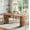 Light Brown, variant on Fnova 63" Rectangular Modern Dining Table, Wooden Modern Kitchen Table for 6 People for Dining Room, Warm Brown (Chairs Not Included)