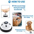 thumbnail image 4 of Dog Bell,4 PACK Pet Training Door Bell Adjustable With 7 Big Loud Pet Bells,Potty Training Buttons,Pet Training Clicker And Whistle Pet Communication Device For Dogs Cats To Ring To Go Outside, 4 of 7
