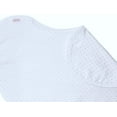 thumbnail image 3 of NuAngel 100% Cotton Large Contoured Burp Pads - White with Gray Polka Dots, 4 pads, unisex, 3 of 5
