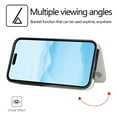 thumbnail image 3 of Allytechgroup Slim Wallet Case for iPhone 16e, Flip PU Leather Kickstand Card Slots Case, Double Magnetic Buttons Shockproof Full Body Protection Durable Case for Women Men, White, 3 of 9