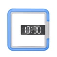 thumbnail image 3 of Reloj Digital De Pared Espejo Led Multifuncional Reloj De Pared Hueco Reloj Colgante Con Pantalla De Temperatura Luz De 7 Colores Para El Hogar Sala De Estar Oficina Sweethay HA021472-00, 3 of 7