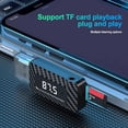thumbnail image 3 of Receptor y Transmisor Bluetooth 5.3 para Automóvil con Pantalla LED Llamada Manos para Automóvil Audio Inalámbrico para Radio FM Compatible con Tarjeta TF, 3 of 5