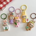 thumbnail image 4 of Lindo Año Nuevo Labubu llavero colgante dibujos animados moda divertido llavero exquisito Kawaii mochila decoración accesorios regalos, 4 of 5