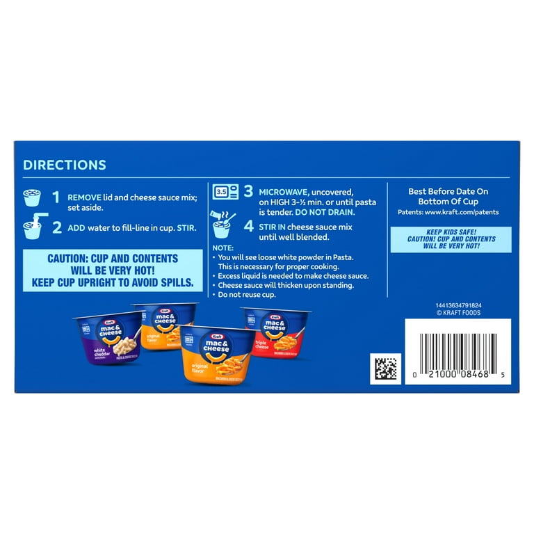 Kraft Mac and Cheese, 4 Cups, for Easy Dinner or Dinner Sides
