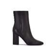 thumbnail image 3 of NINE WEST Womens Black Comfort Adea Square Toe Block Heel Zip-Up Leather Dress Boots 8.5 M, 3 of 4