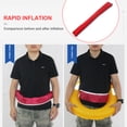 thumbnail image 3 of Cinturón de chaleco salvavidas Anillos de flotador de boya de rescate inflable impermeable Nylon Chaleco de vida Accesorios de inflación utilizados como protector para adultos rojos seitruly OD003390-08, 3 of 6