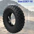 thumbnail image 3 of M optimized 22x7-10 ATV Tires, 4PR All Terrain 22x7-10 TL ATV UTV Trail Sand Mud Off-Road Tires, Tubeless, Set of 2, Black, 3 of 8