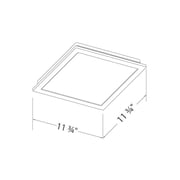 Open Box Delta Electronics 100 CFM Bath Fan Edge Lit Dimmable LED Light