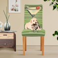 thumbnail image 4 of Yayeee 4 Pack Dining Chair Covers Stretch Parson Chairs Slipcovers Seat Protector, Red Martini, 4 of 6