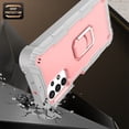 thumbnail image 7 of Dteck Galaxy A72 5G Case, Metal Ring Holder Kickstand Full Body Shockproof Sturdy Bumper Protective Cover for Samsung Galaxy A72 5G,Gray+Rosegold, 7 of 7