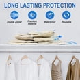 thumbnail image 3 of Fygrip - Paquete de 10 bolsas grandes de almacenamiento al vacío con bomba manual, bolsas selladas al vacío que ahorran un 80% de espacio para ropa, bolsas de compresión al vacío para equipaje de viaj, 3 of 7