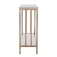 thumbnail image 6 of SEI Furniture Brexlyn Faux Stone Top Console Table in Champagne and White, 6 of 10