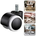 thumbnail image 2 of MYG Roulettes de Chaise de Bureau en Caoutchouc Pivotantes Remplacement Robuste 2 Pouces, 2 of 9