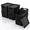 Black-Plastic Lids Set of 6, variant on Black Plastic Lids Set of 6 Stackable Storage Baskets for Organizing