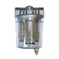thumbnail image 4 of Oil Strainer Filter Full Aluminum Transparent Cup 3/8" 1/2" 3/4 1 Medium Fuel Filter Water Separator for Boiler and Burner, 4 of 5